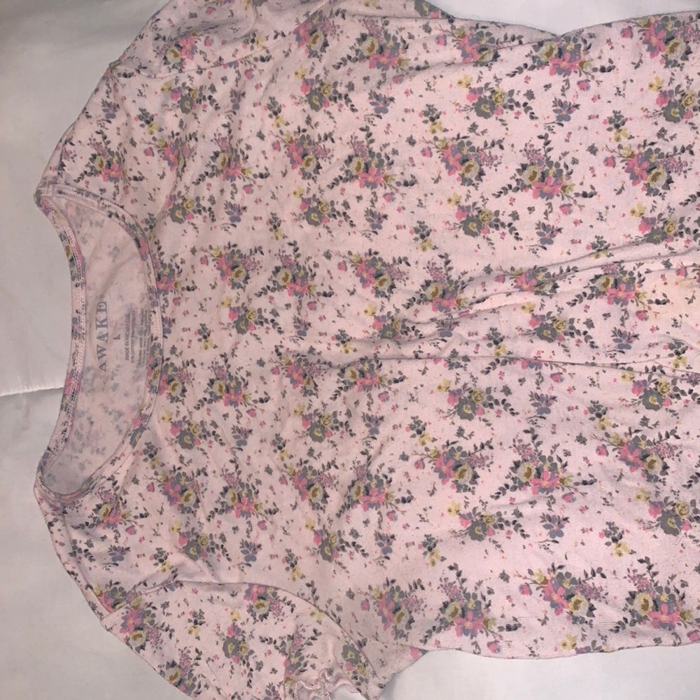 Brand awake and pink with floral print